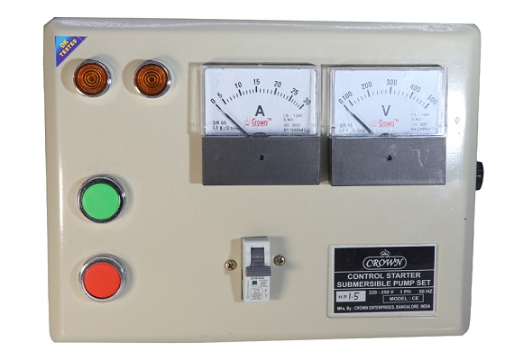 Single Phase Submersible Control Panel - Contractor Type